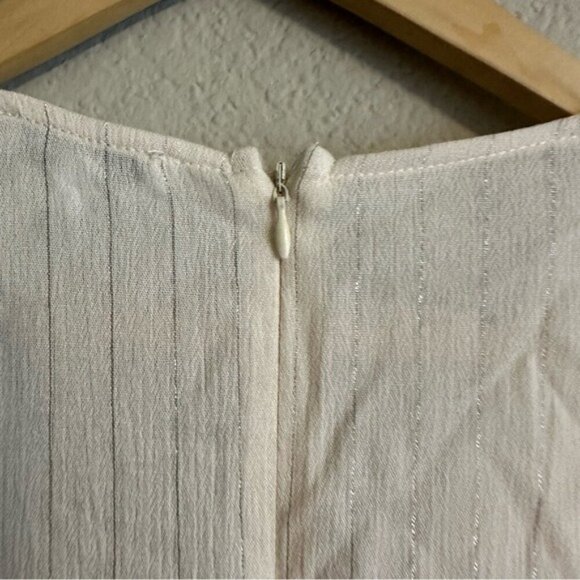 Fashion Nova Ring A Bell Stripe Romper - Ivory Size XS - Picture 13 of 16